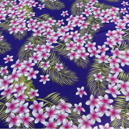 Tissu vioet frangipane forest