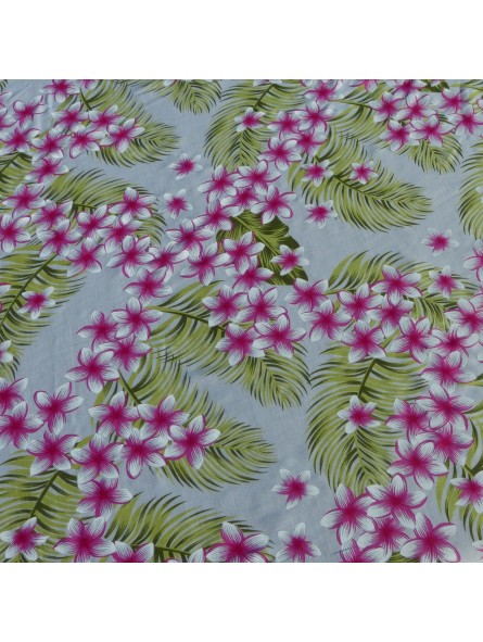 Tissu blnc frangipane forest