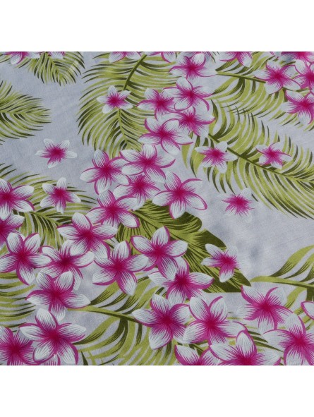 Tissu blnc frangipane forest