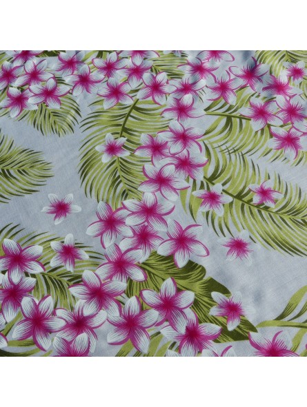 Tissu blnc frangipane forest