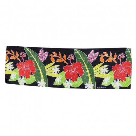 Mini paréo triple hibiscus