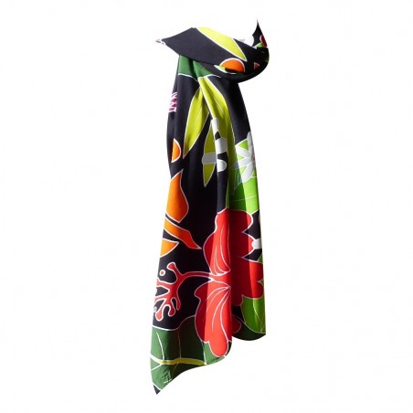 Mini paréo triple hibiscus