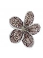 Fleur marron marori  sur barrette